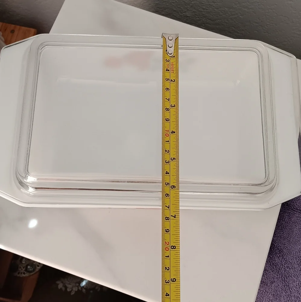 Glass Lid White Floral Baking Dish - Picture 4 of 13
